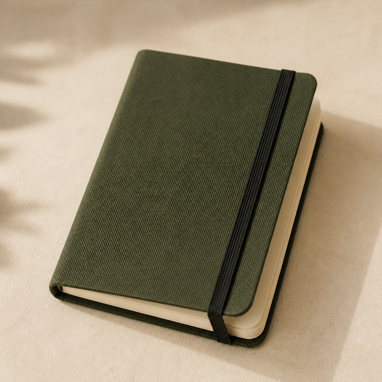 A field notebook ready for a new idea